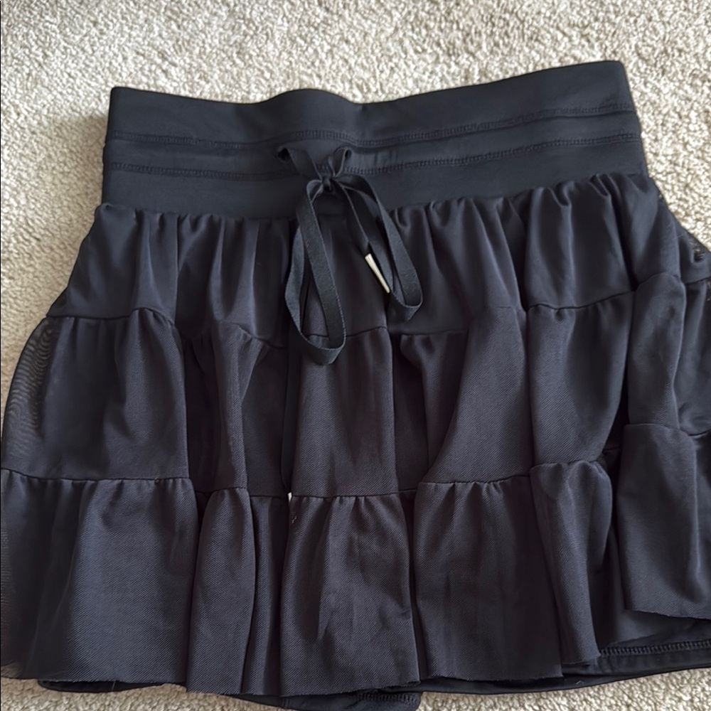Black Tiered Skirt